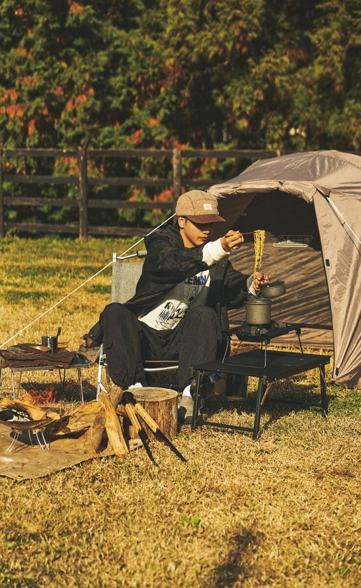 コールマンのソロキャンプでおススメのテント・ツーリングドーム/LDXと、コンパクトフォールディングチェアNX（ヘザーグレー）