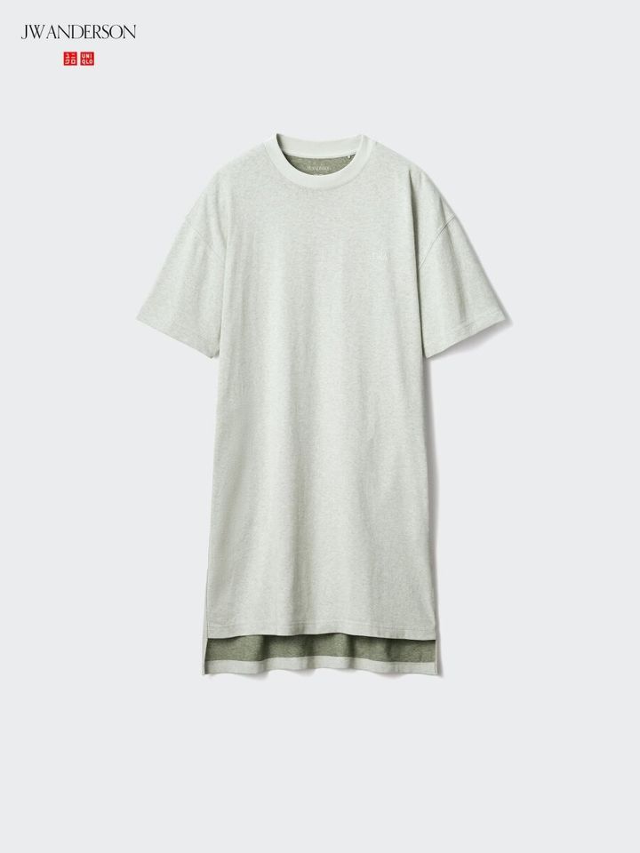 2026春夏ユニクロ大人女性コラボオーバーサイズバイカラーTワンピース