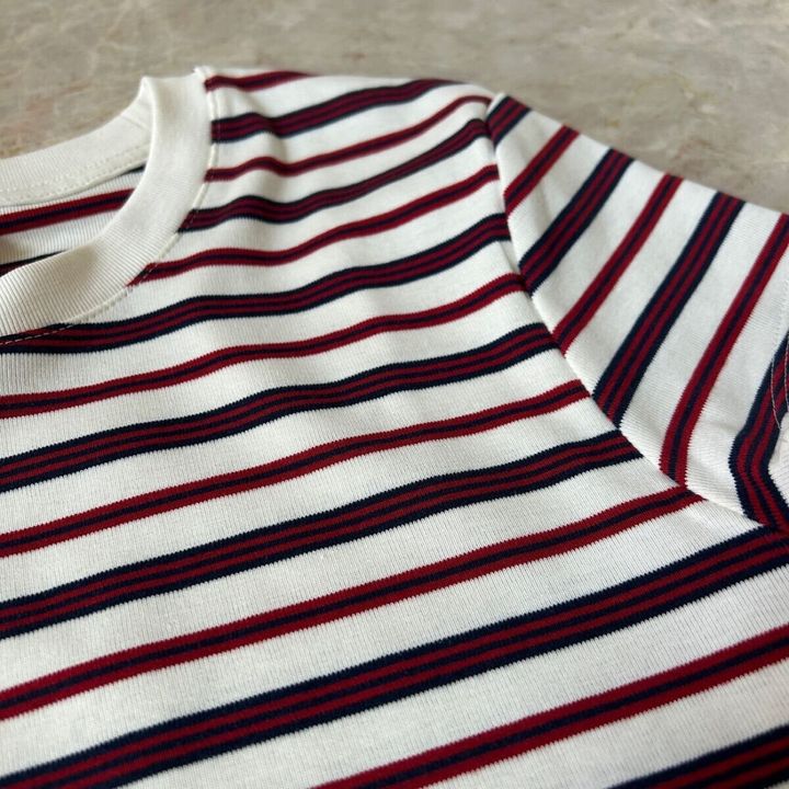 ユニクロミニTの袖と肩まわりを横から見たシルエット