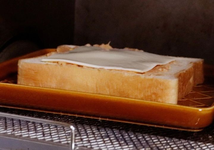 ダイソー トーストプレート（ブラウン、約18cm） 使用例