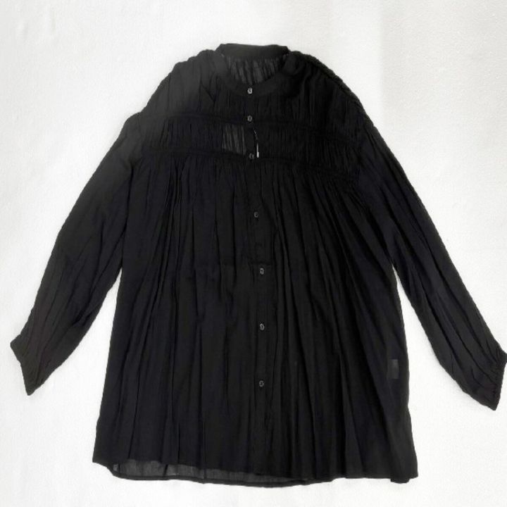 しまむらのシャーリングブラウス（ao）