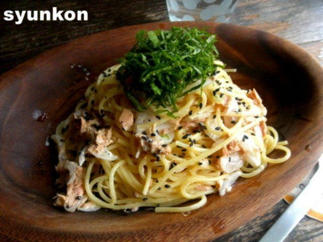 「ツナと新玉ねぎのわさびマヨしょうゆスパゲッティ」レシピ