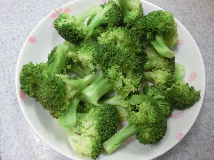 湯切りして冷ます