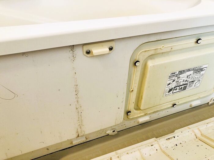 浴槽の『エプロン』外せるって知ってた？気になる内側をのぞいてみたら…→即、掃除します！