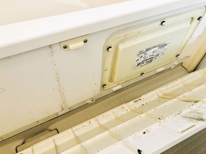 浴槽の『エプロン』外せるって知ってた？気になる内側をのぞいてみたら…→即、掃除します！
