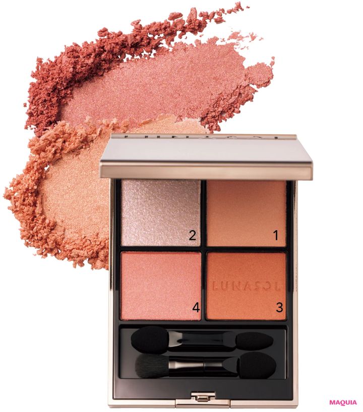 俳優 宮﨑 優さん × ヘア＆メイク 福岡玲衣さんの多幸感メイク ルナソル アイカラーレーションN 21