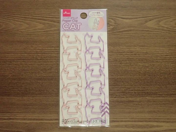 DAISO(ダイソー)：ペーパークリップ(ネコ)
