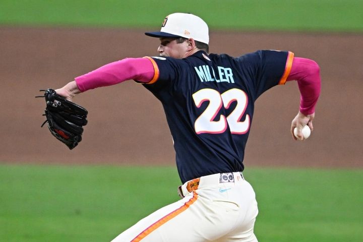 パドレスのメイソン・ミラー（C）ロイター