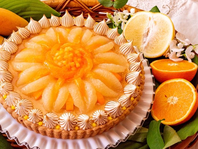 キルフェボン 柑橘とマンゴーの甘酸っぱいレアチーズタルト