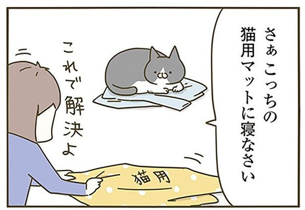 どいてもらおうとするも… （C）卵山玉子／KADOKAWA