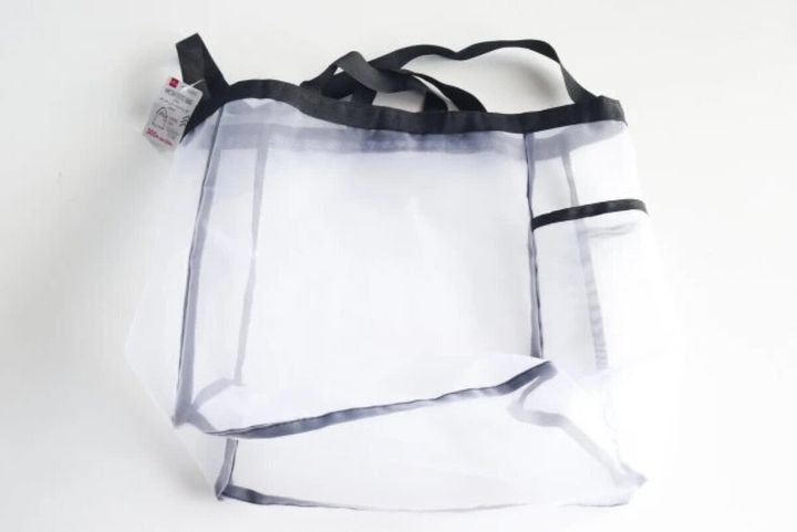 ダイソー2WAYメッシュトートバッグ全体像