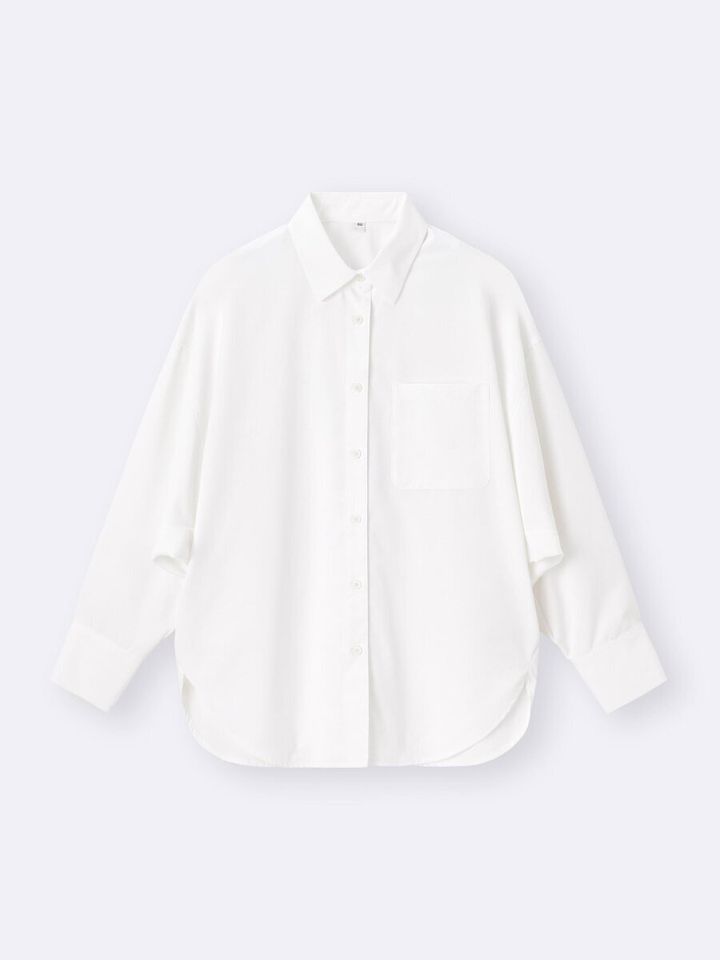 2026gu春大人女性おすすめドルマンスリーブシャツ