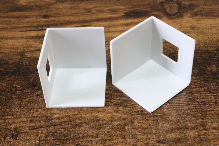 セリアのミニチュア1Rワンルームはキューブ型のディスプレイアイテム