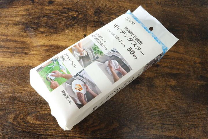 L’CREST（ルクレスト） 洗剤付き不織布キッチンダスター 50枚入り