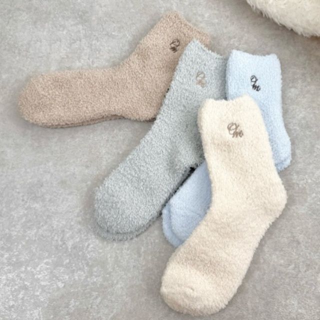 しまむら「ふわふわクルーソックス」