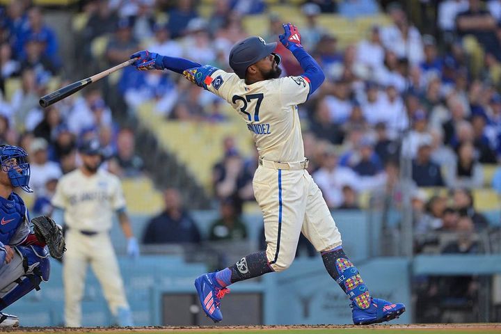 ドジャースのテオスカー・ヘルナンデス（C）ロイター