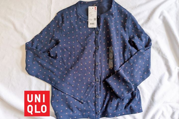 ユニクロ ポインテールカーディガン／￥1,990（税込み）