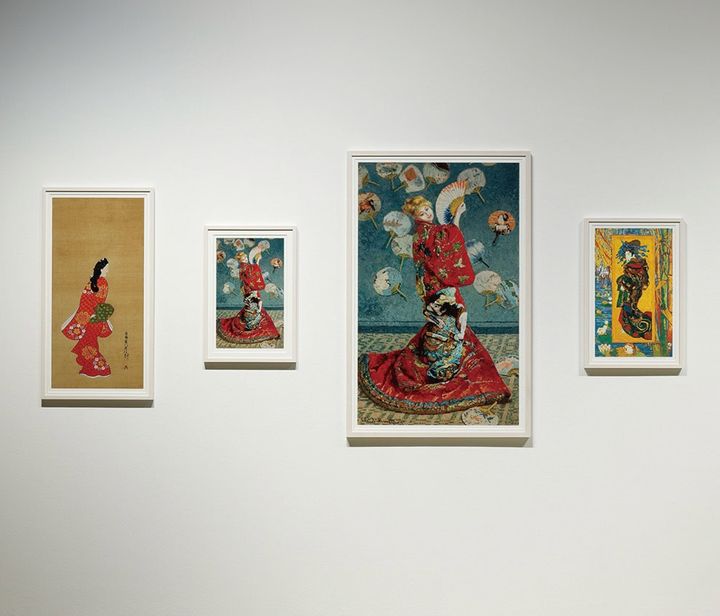 東京・元麻布のカイカイキキギャラリーで開催された、「ジャポニズム」をテーマにした村上隆さんの版画展