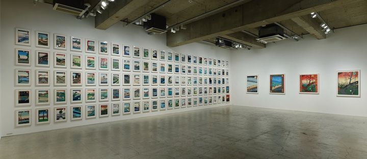 東京・元麻布のカイカイキキギャラリーで開催された、「ジャポニズム」をテーマにした村上隆さんの版画展