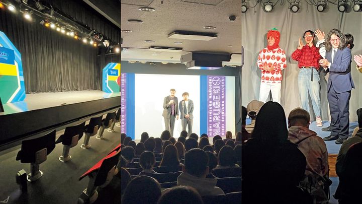 神田〈神保町よしもと漫才劇場〉館内、西新宿〈西新宿ナルゲキ〉館内、要町〈BeachV〉館内