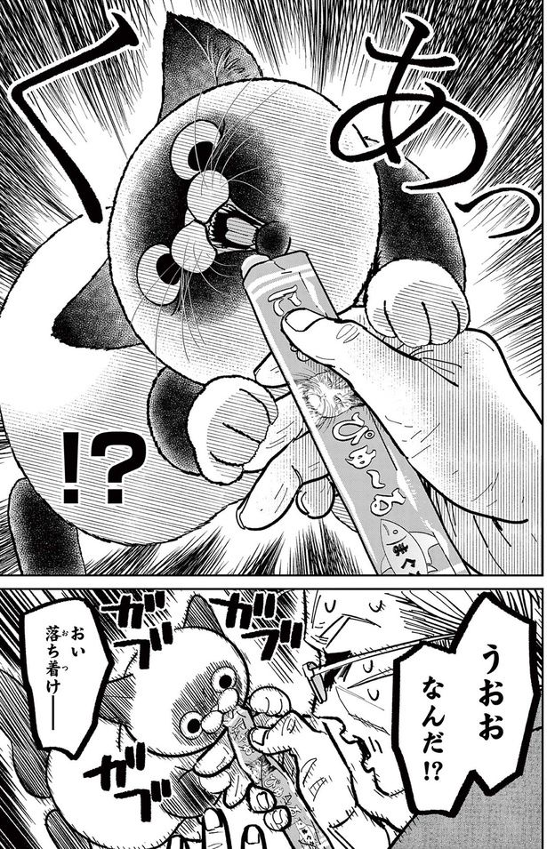 うおお、なんだ！？おい落ち着け （C）片倉頼／小学館