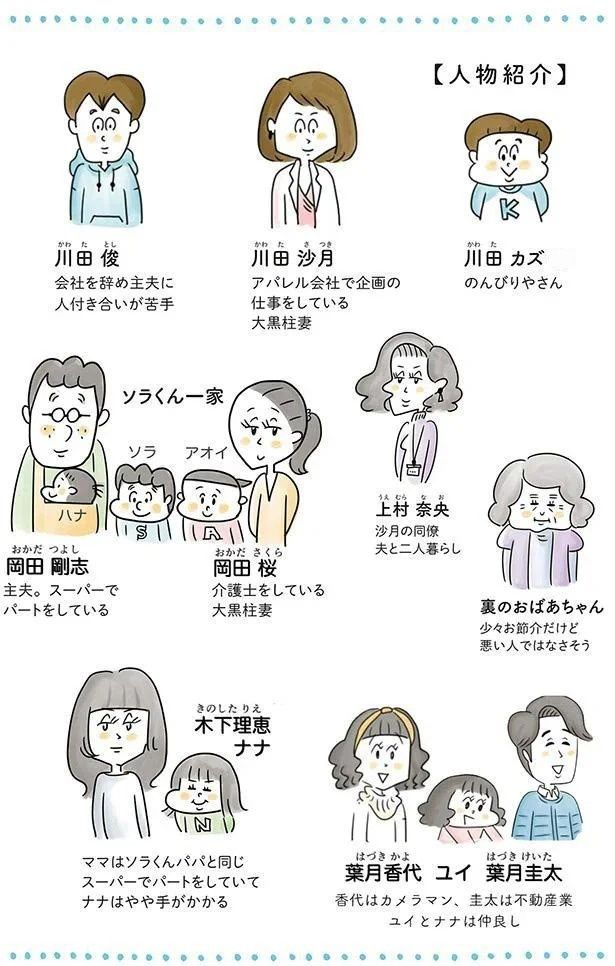 登場人物 （C）とげとげ。／レタスクラブ