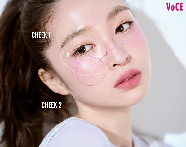 「レイヤードチーク」の入れ方を解説！ CHEEK 1 CHEEK 2