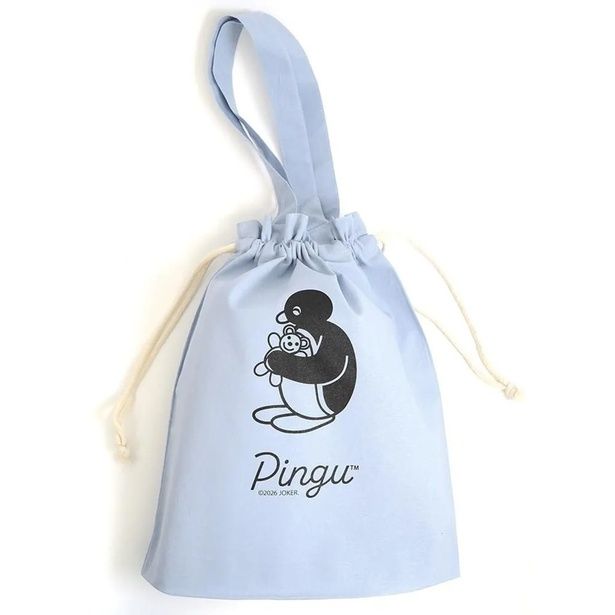 「巾着バッグ(サックスブルー)」(1430円) 