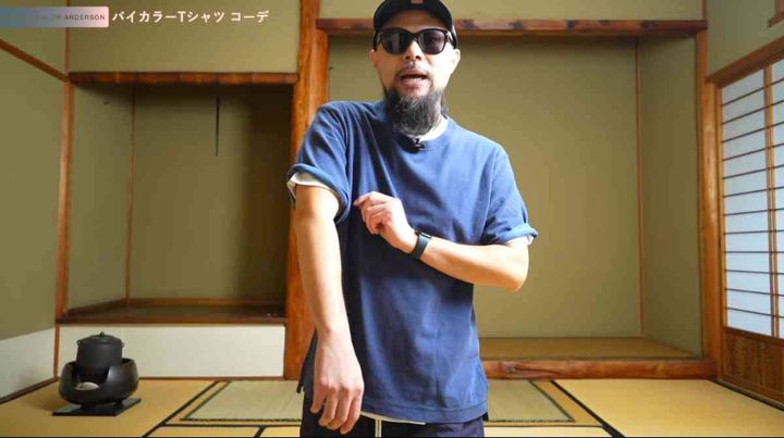 ユニクロ┃バイカラーTシャツ