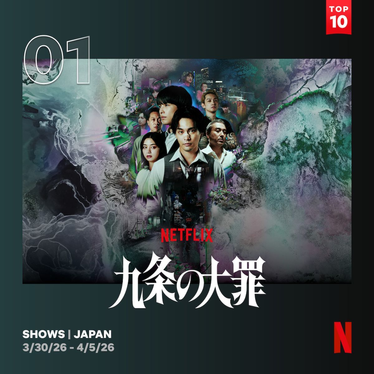 美品【全巻初版帯付き】九条の大罪　1巻～10巻セット　柳楽優弥　松村北斗 20251027-kujou-01.jpg
