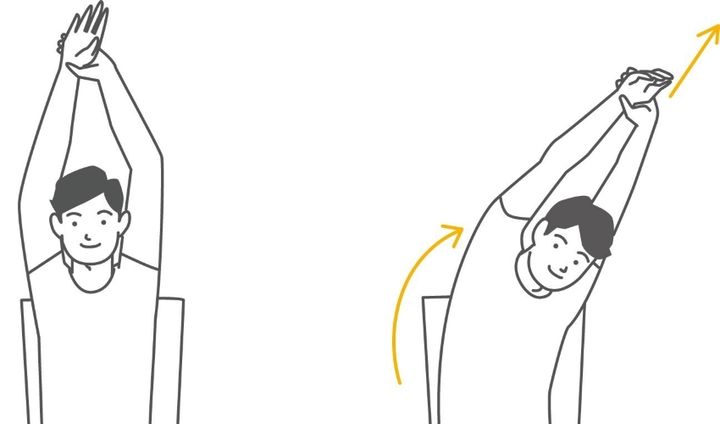 体側ストレッチ