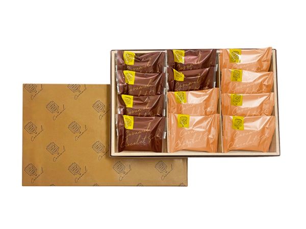 横浜キャラメルラボに季節限定「キャラメルショコラサンド プラリネノワゼット」登場