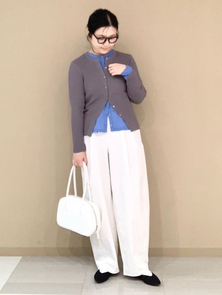 【GU】透け感が今っぽいリブカーデでほっそり