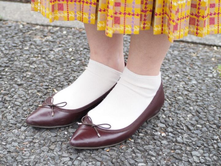 エナメルバレエシューズ