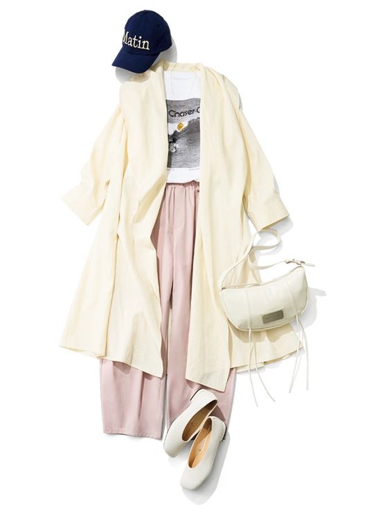 毎日コーデ ピンクパンツ 宮田聡子