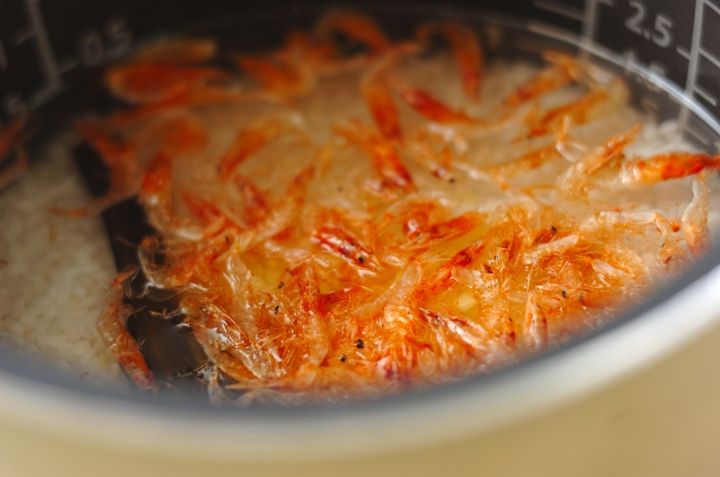 桜エビとショウガのご飯の作り方1