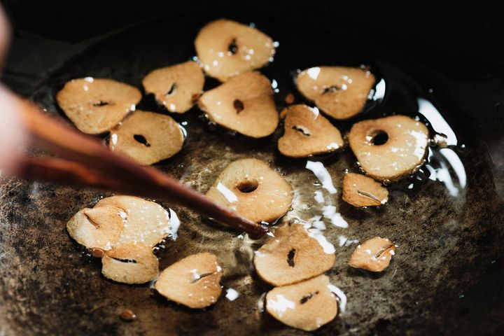 にんにくチップをつくる