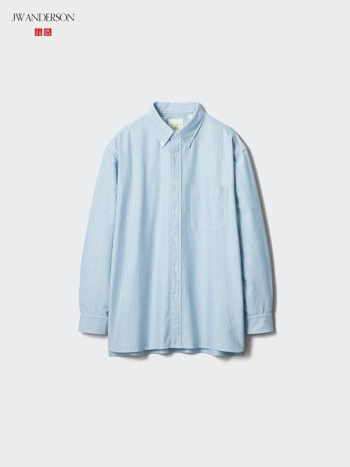 2026春ユニクロ大人女性おすすめオックスフォードオーバーサイズシャツストライプ