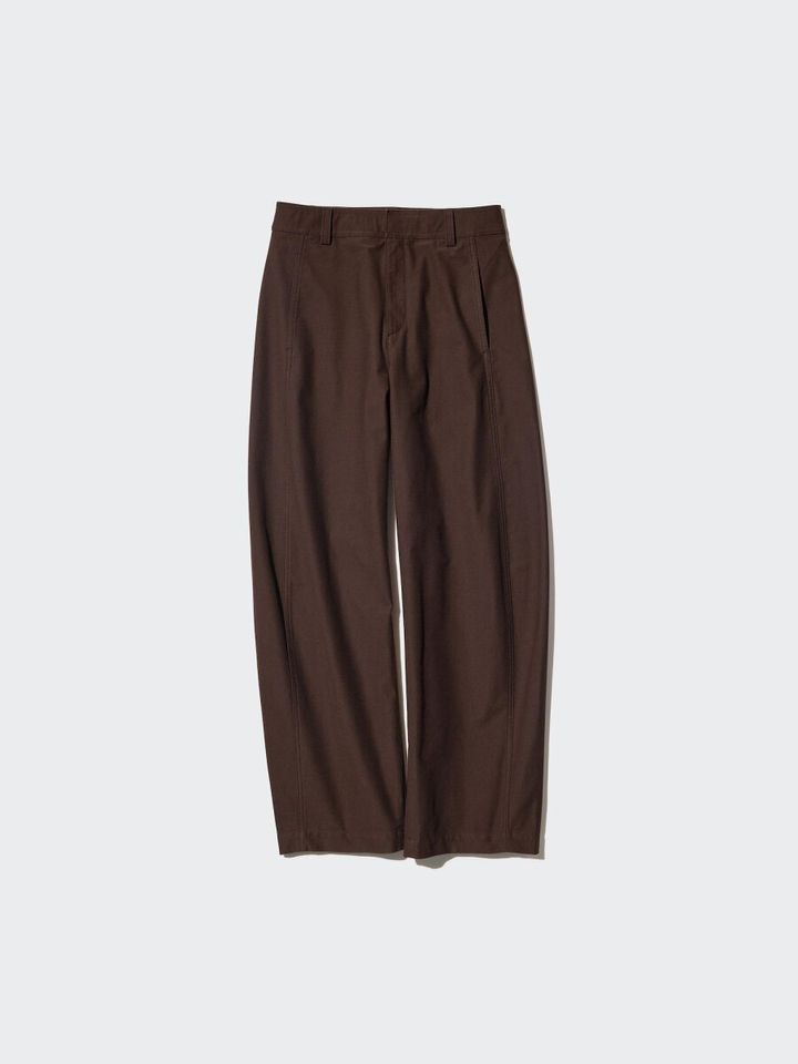 2026春ユニクロ大人女性おすすめジャージーバレルレッグパンツ