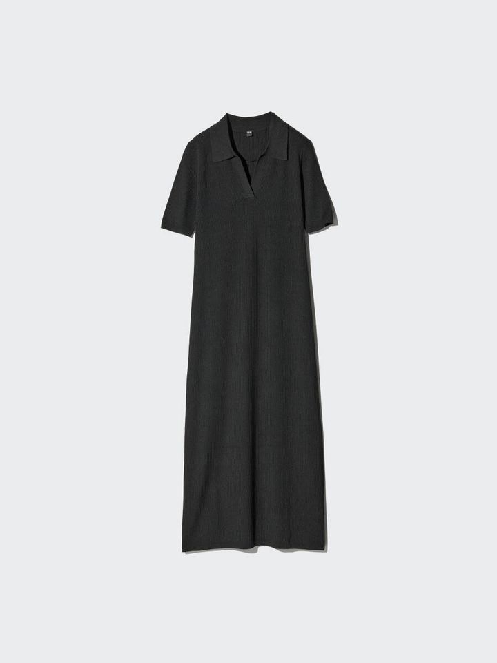 ユニクロのウォッシャブルスキッパーポロワンピース