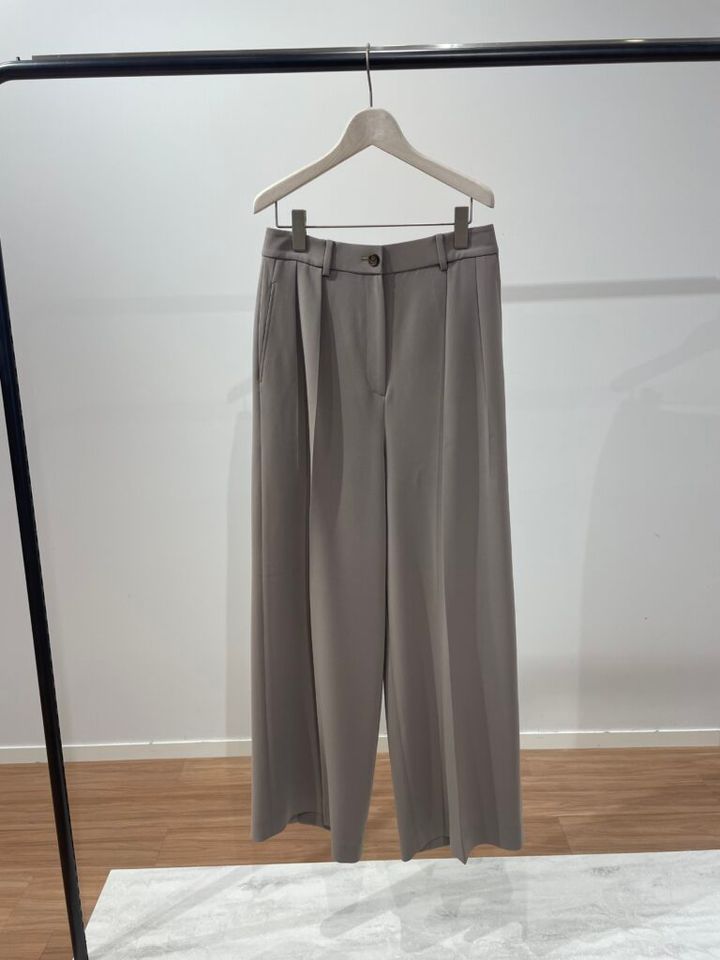 トリアセブレンドストレートパンツ（34 BEIGE）