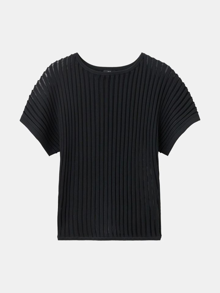 PLSTのホールガーメント（R）シアーコンビセーター