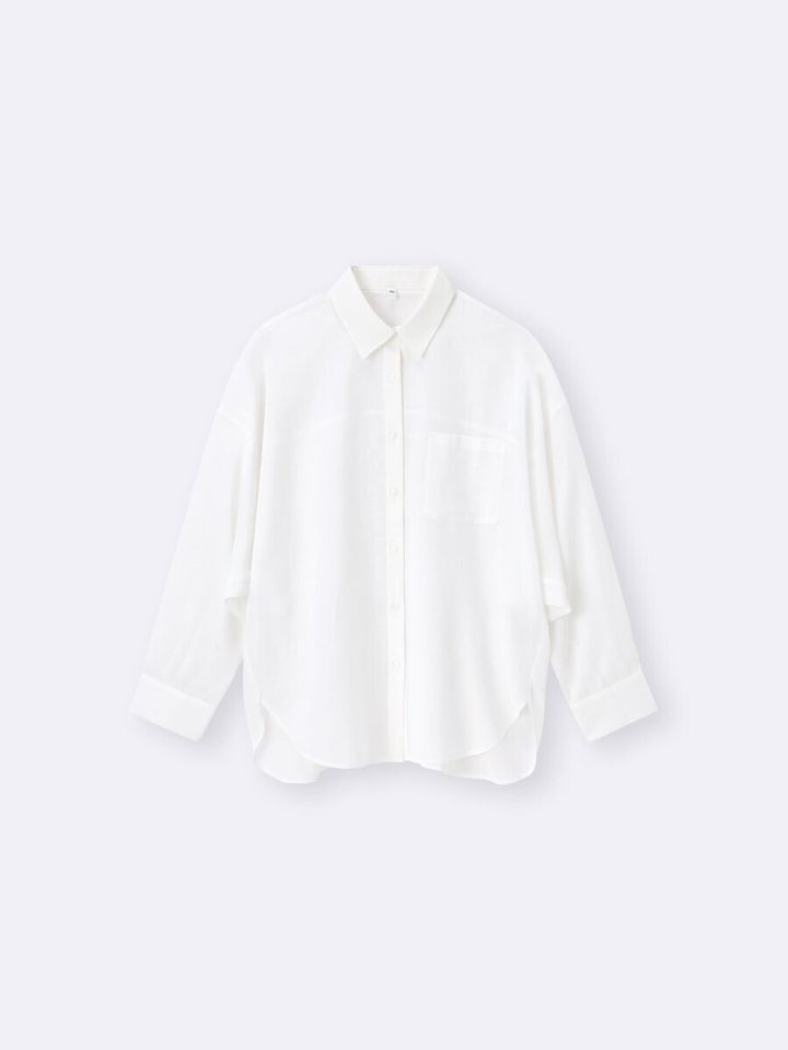 GUのシアードルマンスリーブシャツQ