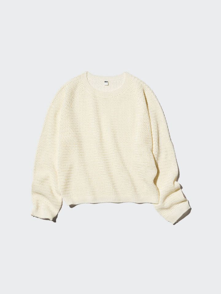 ユニクロの3Dメッシュクルーネックセーター