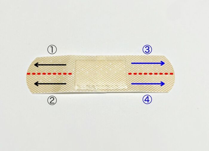 絆創膏に切れ込みを入れるだけで…？→ピタッとくっついてもう剥がれません♪【便利ワザ】