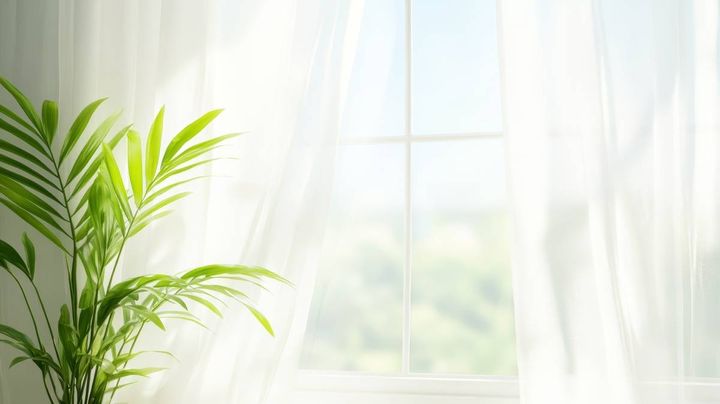 窓 健康運 上がる 光を通すカーテン