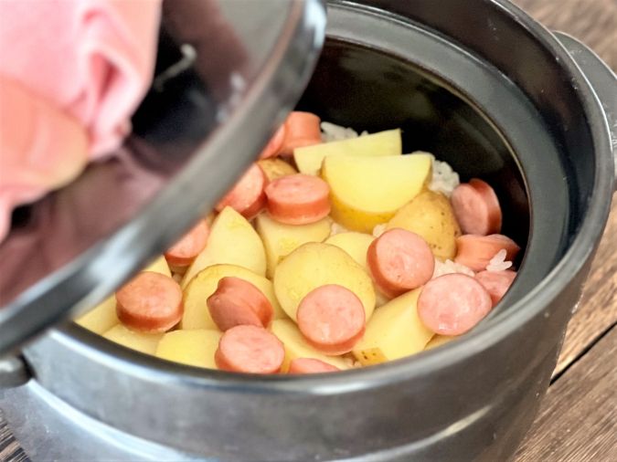 春の炊き込みご飯 新じゃが