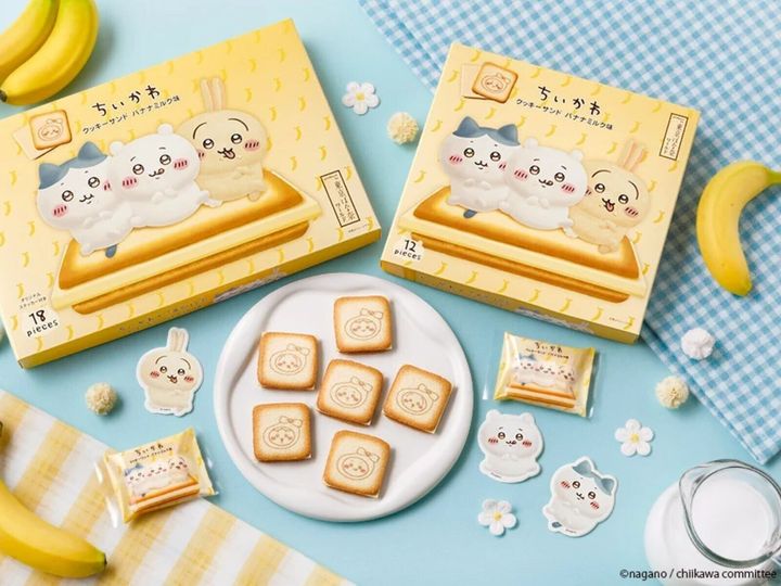 「ちいかわ」と「東京ばな奈」のコラボ第2弾がエキュート大宮に期間限定で登場！新作のクッキーサンドや人気のバナナプリンケーキ、限定トートバッグセットなどファン必見のラインナップです。（サムネイル画像出典：プレスリリース）