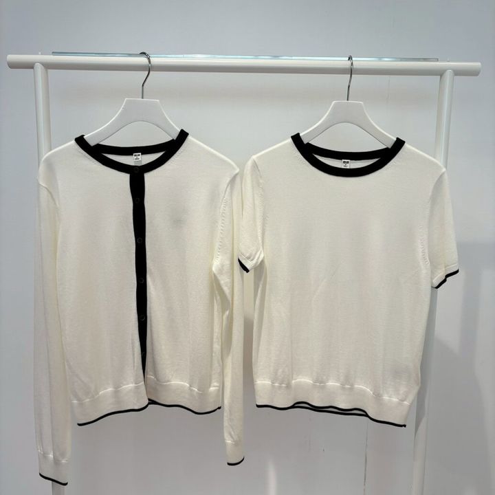 ユニクロ UVカットクルーネックカーディガン／UVカットクルーネックセーター