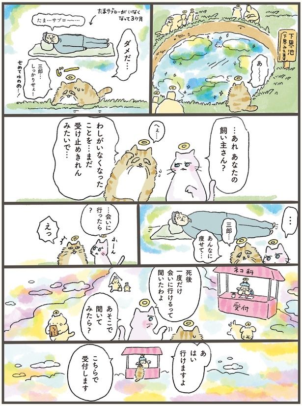 …あれあなたの飼い主さん？ （C）中山有香里／KADOKAWA